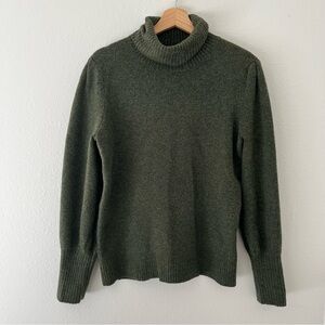 J. Crew Factory Puff Sleeve Turtleneck Sweater